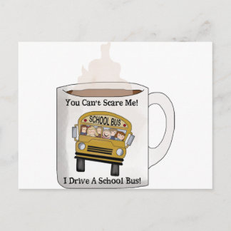Carte Postale Pilote de bus scolaire