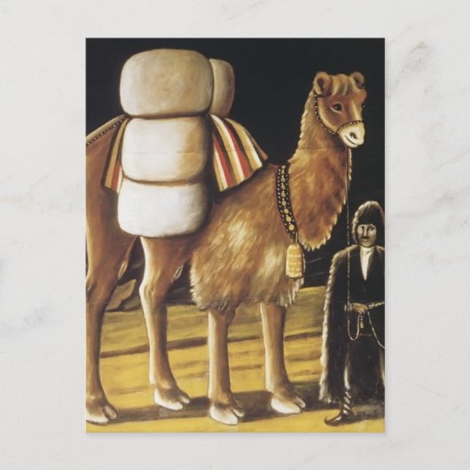 Carte Postale Pilote de Camel Tatar par Niko Pirosmani (Devant)