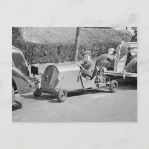 Carte Postale Pilote de karting, 1937