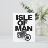 Carte Postale Pilote de moto de l'île de Man (Debout devant)