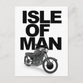 Carte Postale Pilote de moto de l'île de Man (Devant)
