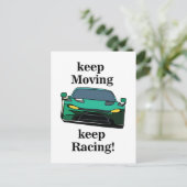 Carte Postale Pilote de Voiture de Course (Debout devant)
