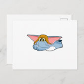 Carte Postale Pilote d'éléphant Pilote chapeau (Devant / Derrière)