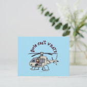Carte Postale Pilote d'hélicoptère léger (Debout devant)