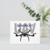 Carte Postale Pilote Quadcopter UAV Quadpilot (Debout devant)
