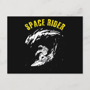 Carte Postale Pilote spatial astronaute de surf
