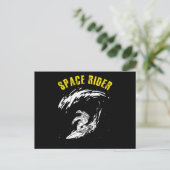 Carte Postale Pilote spatial astronaute de surf (Debout devant)