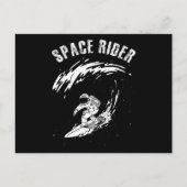 Carte Postale Pilote spatial astronaute de surf (Devant)