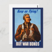 Carte Postale Pilotes de chasse afro-américains de la Seconde Gu (Devant / Derrière)