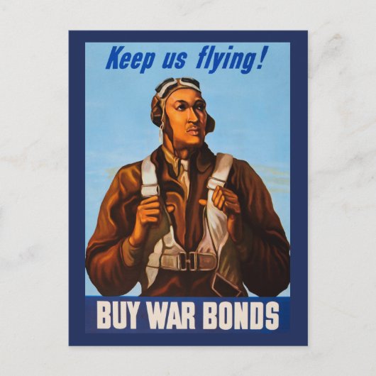 Carte Postale Pilotes de chasse afro-américains de la Seconde Gu (Devant)