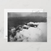 Carte Postale Pilotes nègres dans un avion de chasse P-40 à noeu (Devant / Derrière)
