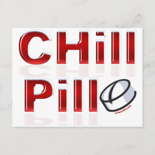 Carte Postale Pilule de refroidissement amusant PMS