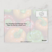 Carte Postale Piments colorés, gros plan (Dos)