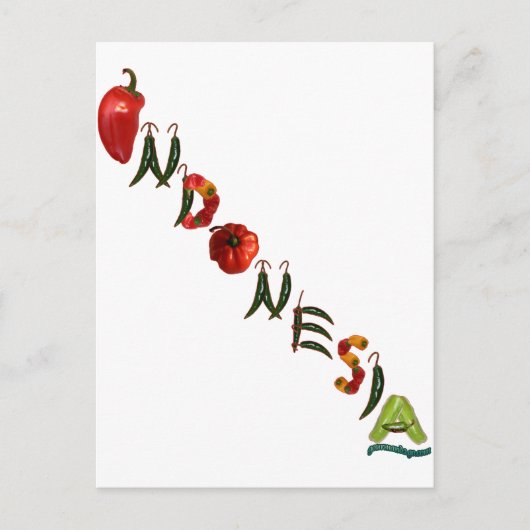 Carte Postale Piments d'Indonésie (Devant)