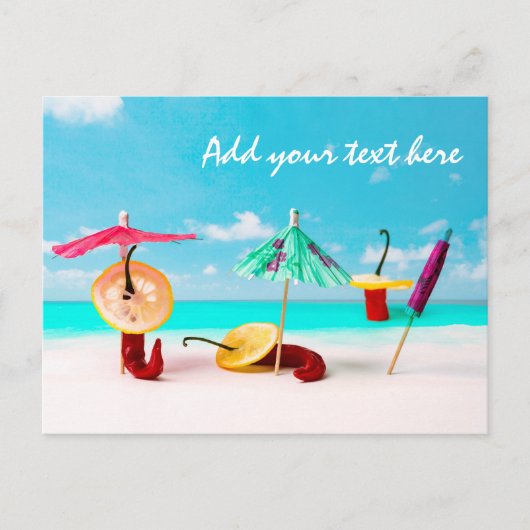 Carte Postale Piments forts au bord de la mer (Devant)