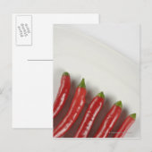 Carte Postale Piments rouges (Devant / Derrière)