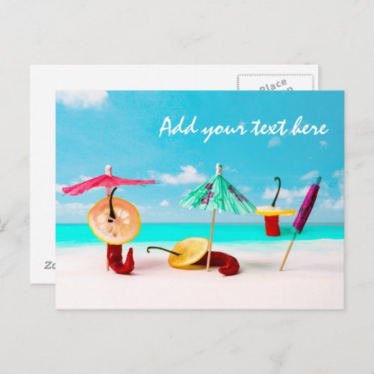 Carte Postale Piments sur la mer (Devant / Derrière)