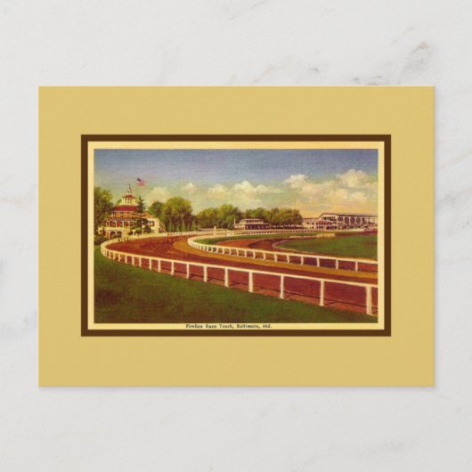 Carte Postale Pimlico Race Track, Baltimore Maryland (Devant)