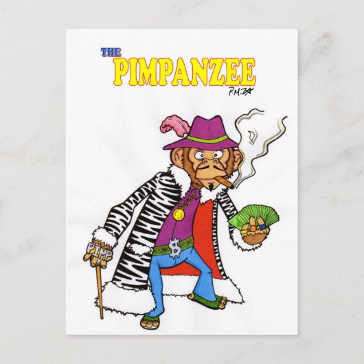 Carte Postale Pimpanzé grand (Devant)