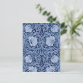 Carte Postale Pimpernel Bleu Monotone, William Morris (Debout devant)