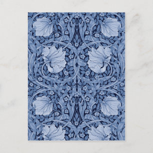 Carte Postale Pimpernel Bleu Monotone, William Morris