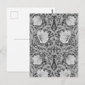 Carte Postale Pimpernel Gray Monotone, William Morris (Devant / Derrière)