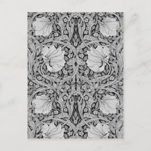 Carte Postale Pimpernel Gray Monotone, William Morris