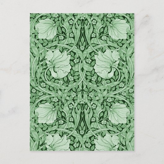 Carte Postale Pimpernel Green, William Morris (Devant)