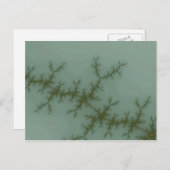 Carte Postale Pin à Neige - Art Fractal (Devant / Derrière)