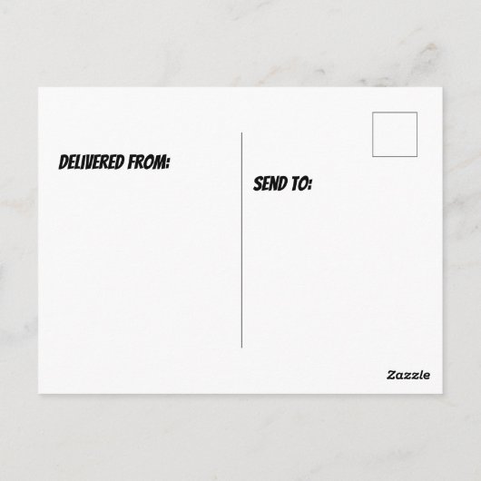 Carte Postale Pin afghan (Dos)