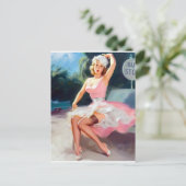 Carte Postale Pin d'arrêt d'autobus (Debout devant)