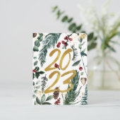 Carte Postale Pin Festif Confetti 2023 (Debout devant)