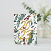 Carte Postale Pin Festif Confetti 2023 (Debout devant)