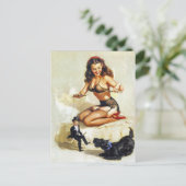 Carte Postale Pin-up de marionnettiste (Debout devant)