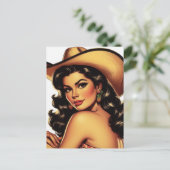 Carte Postale Pin-up de pays mignon (Debout devant)