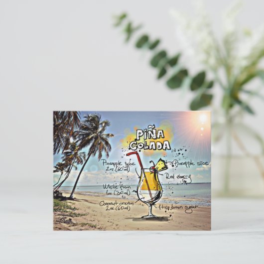 Carte Postale Pina Colada (Debout devant)