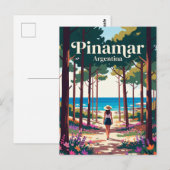 Carte Postale Pinamar Argentine (Devant / Derrière)