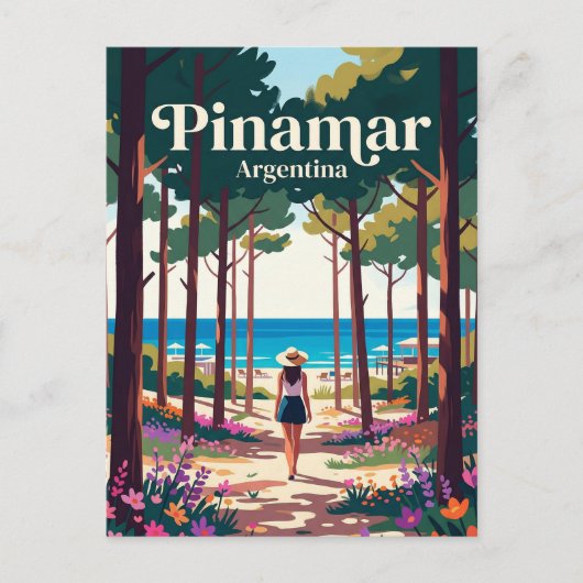 Carte Postale Pinamar Argentine (Devant)