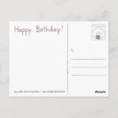 Carte postale Pinata Anniversaire (Dos)