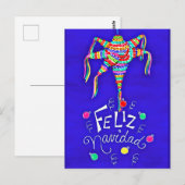 Carte postale Piñata Mexican Christmas (Devant / Derrière)