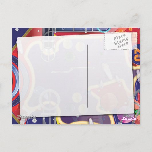 Carte Postale Pinball (Dos)