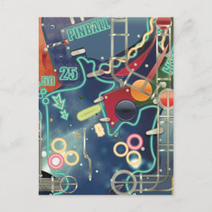 Carte Postale Pinball Machine Las Vegas