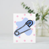 Carte Postale Pince à couches bleues (Debout devant)