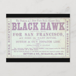 Carte Postale Pince Black Hawk 1900