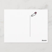 Carte Postale Pince de couche rose (Dos)