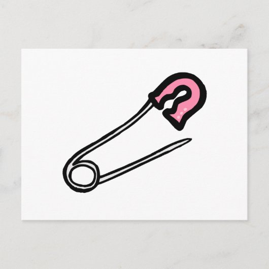 Carte Postale Pince de couche rose (Devant)