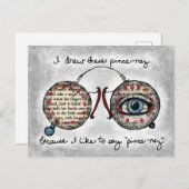 Carte postale Pince-Nez (Devant / Derrière)