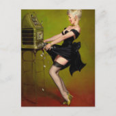 Carte Postale Pinceau d'art féminin Jackpot (Devant)