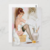 Carte Postale Pinceau de flamme (Devant / Derrière)