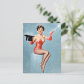 Carte Postale Pinceau magicien vers le haut (Debout devant)